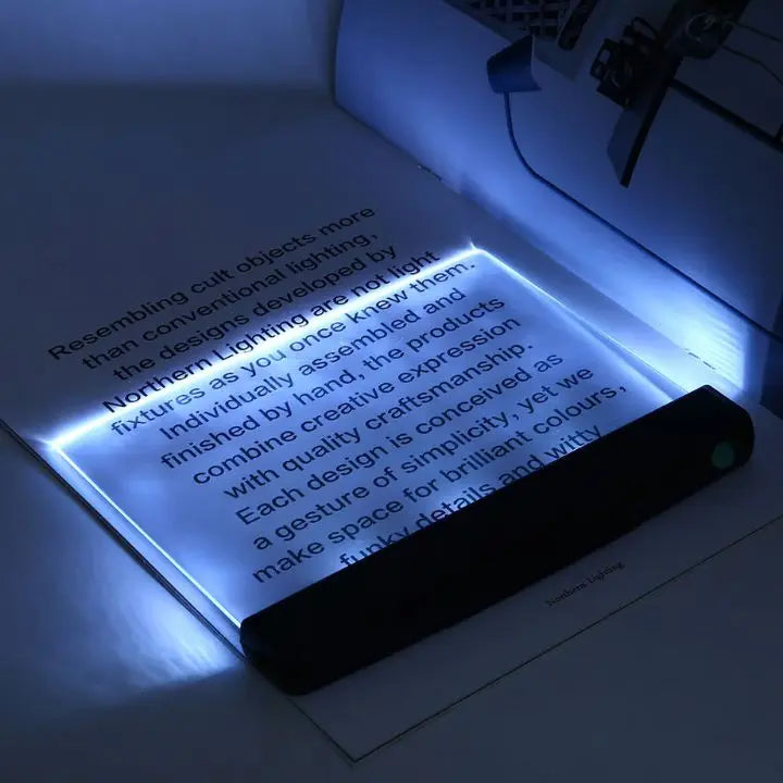 Frendorf | LED Leselampe Flachpanel – Nachtlicht mit 2 Helligkeitsstufen & Augenschutz