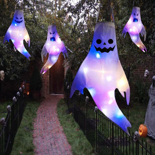 LED Licht Halloween Hängendes Gespenst Kinder Favoriten Halloween Party Outdoor Indoor Heimdekoration Spooky Lampe Bar Horror Requisiten 2023