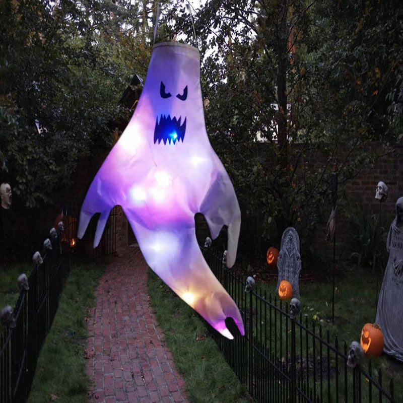 LED Licht Halloween Hängendes Gespenst Kinder Favoriten Halloween Party Outdoor Indoor Heimdekoration Spooky Lampe Bar Horror Requisiten 2023