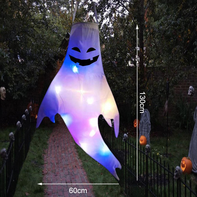 LED Licht Halloween Hängendes Gespenst Kinder Favoriten Halloween Party Outdoor Indoor Heimdekoration Spooky Lampe Bar Horror Requisiten 2023