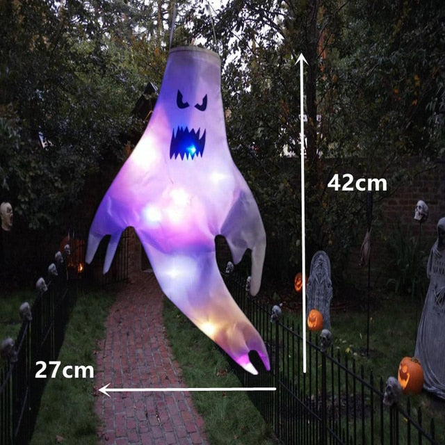 LED Licht Halloween Hängendes Gespenst Kinder Favoriten Halloween Party Outdoor Indoor Heimdekoration Spooky Lampe Bar Horror Requisiten 2023