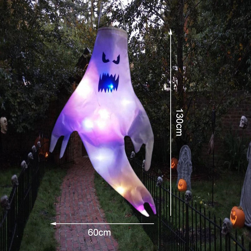 LED Licht Halloween Hängendes Gespenst Kinder Favoriten Halloween Party Outdoor Indoor Heimdekoration Spooky Lampe Bar Horror Requisiten 2023