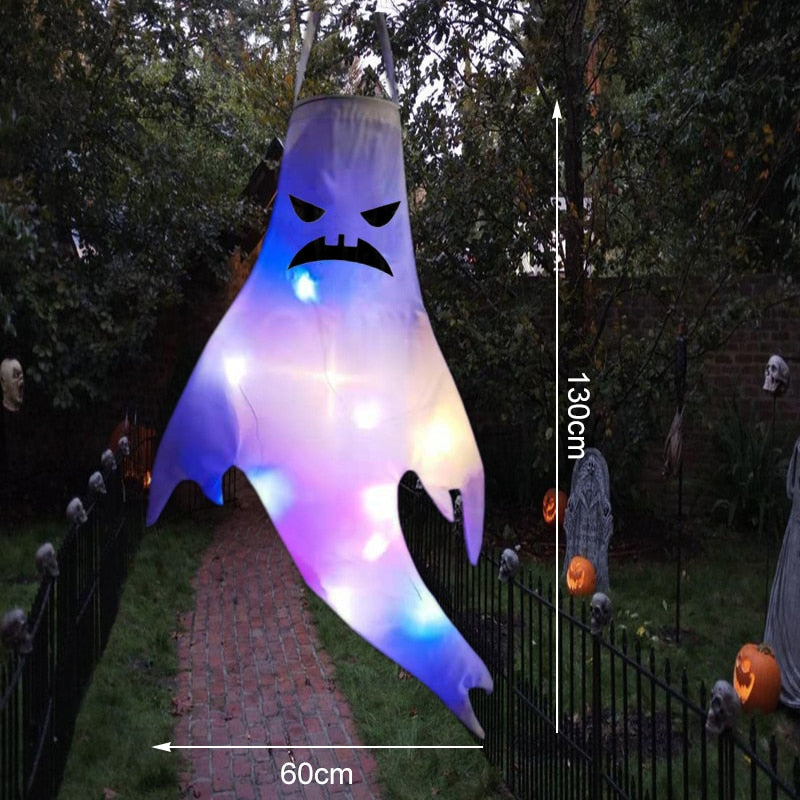 LED Licht Halloween Hängendes Gespenst Kinder Favoriten Halloween Party Outdoor Indoor Heimdekoration Spooky Lampe Bar Horror Requisiten 2023