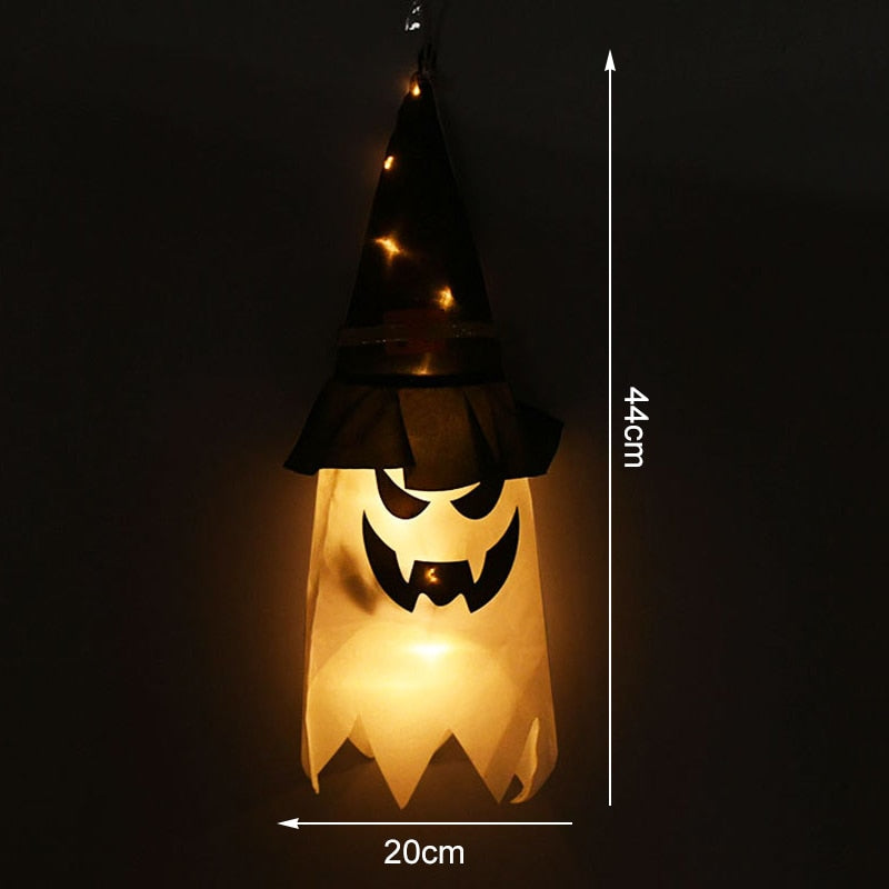LED Licht Halloween Hängendes Gespenst Kinder Favoriten Halloween Party Outdoor Indoor Heimdekoration Spooky Lampe Bar Horror Requisiten 2023