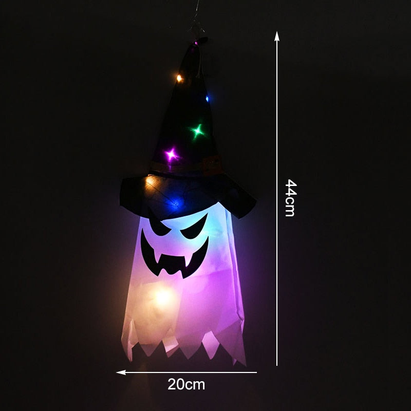 LED Licht Halloween Hängendes Gespenst Kinder Favoriten Halloween Party Outdoor Indoor Heimdekoration Spooky Lampe Bar Horror Requisiten 2023