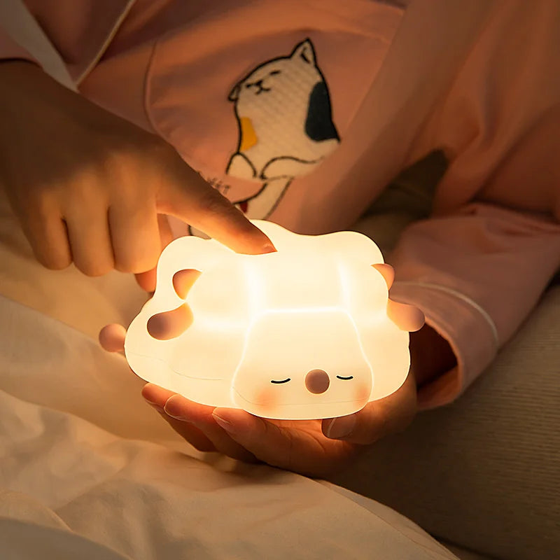 Squishy Lampe - LED Nachtlicht für Kinder mit 3-stufigen Dimm-Einstellungen