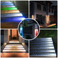 Frendorf | SolarStep LED Außenleuchten | Solarbetriebene Stufenbeleuchtung | Warmweiß & Kaltweiß