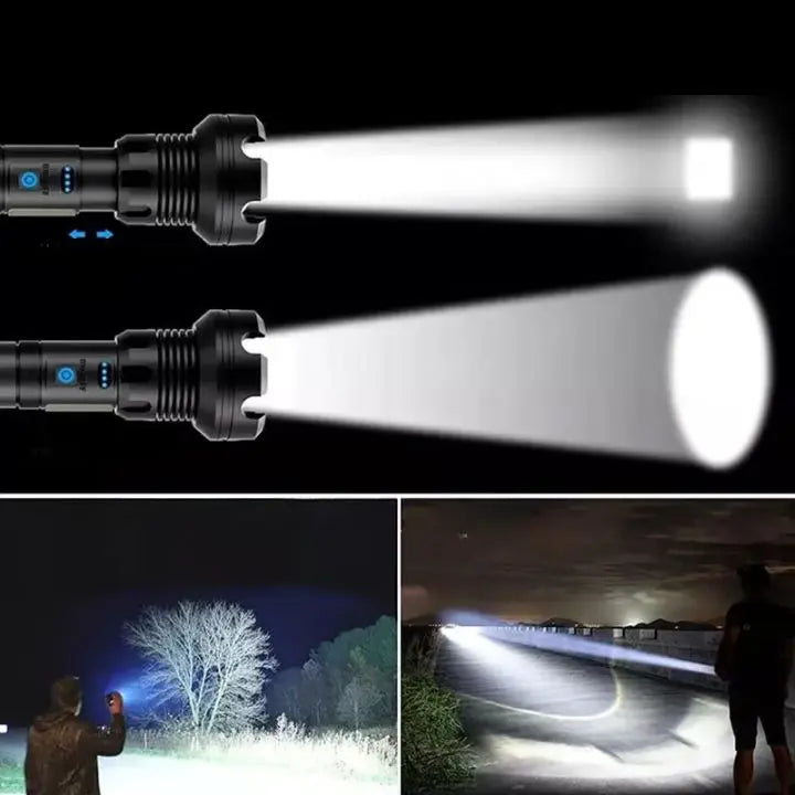 Frendorf | LED-Taschenlampe mit Laser – Aufladbar & robust