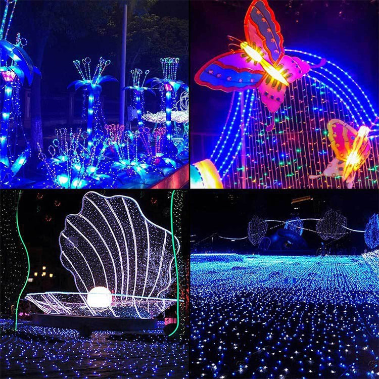 200 LEDs Outdoor-Wasserdichte Weihnachtsfestdekoration Solar Lampen Lichterkette, Länge: 22m(Blaue)