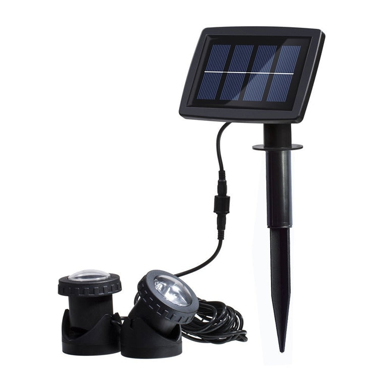 Zwei Köpfe LED Außen-Wasserproof Solar Unterwasser Spotlight Flutlicht