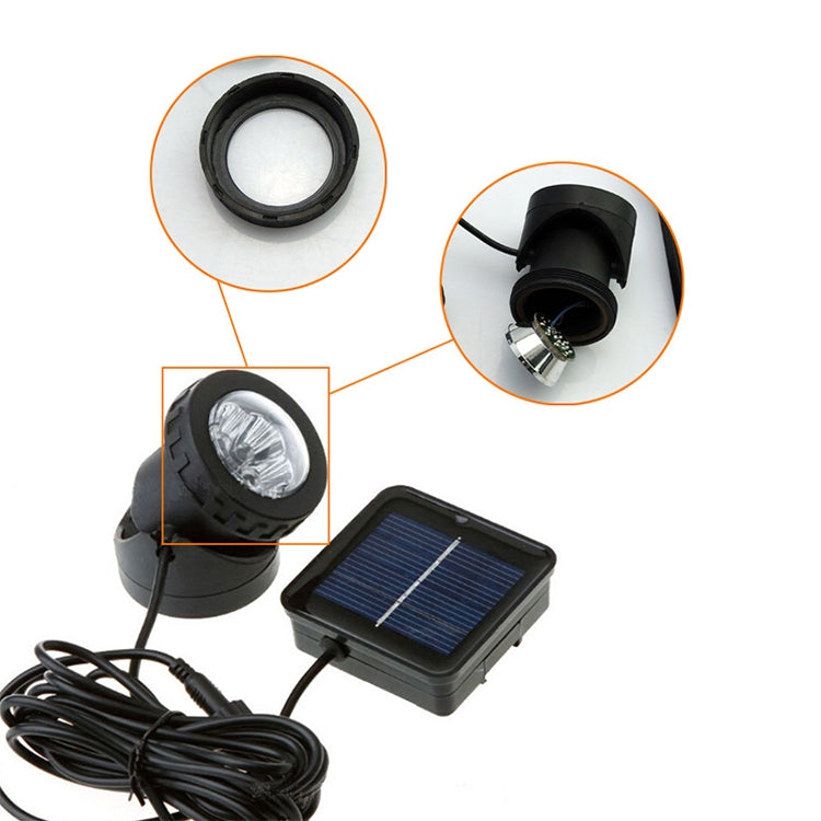 Zwei Köpfe LED Außen-Wasserproof Solar Unterwasser Spotlight Flutlicht