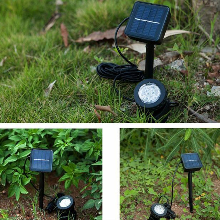 Zwei Köpfe LED Außen-Wasserproof Solar Unterwasser Spotlight Flutlicht