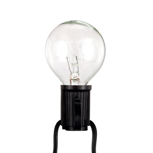 G40-EU-25 G40 7.6m 175W E12 IP44 wasserdicht Retro Filament Glühbirnen Lichterkette, 25 Glühbirnen LED dekorative Lampe für Garten, Bau, Bar, Party, Hochzeit, AC 220V, EU-Stecker (Warmweiß)