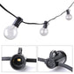 G40-EU-25 G40 7.6m 175W E12 IP44 wasserdicht Retro Filament Glühbirnen Lichterkette, 25 Glühbirnen LED dekorative Lampe für Garten, Bau, Bar, Party, Hochzeit, AC 220V, EU-Stecker (Warmweiß)