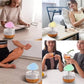 Frendorf | 2-in-1 Schreibtischlicht Luftbefeuchter mit Regenwolken Aromatherapie ätherisches Öl Diffusor & Regenwolken Nachtlicht Pilzlampe