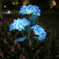 Royaleva Solar-Hortensien-Gartenlichter - Lebendige LED-Blumenstecker für die Außendekoration