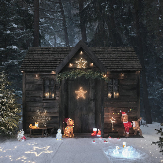 32cm LED Acryl Weihnachtsfigur Twiggy das Eichhörnchen