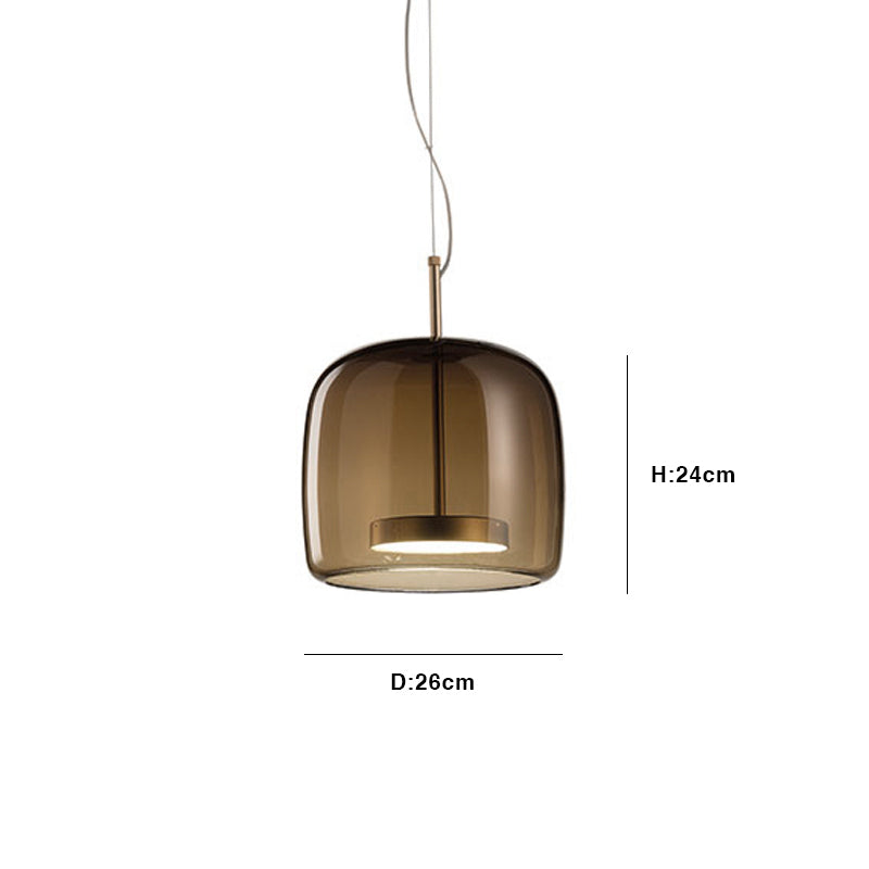 Frendorf | LuminVivo Hotel Glas Pendelleuchte | Modernes Design | Dimmbares LED-Licht