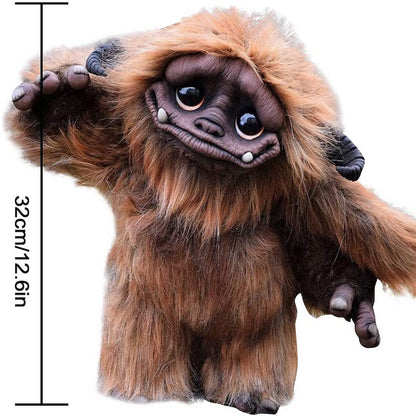 Labyrinth Plüschpuppe Maze-Wurm Rote Haarige Große Mund Monster Tier Plüschpuppe Spielzeug Süß Lustiges Geschenk Plüschpuppe Wohnkultur