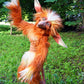 Labyrinth Plüschpuppe Maze-Wurm Rote Haarige Große Mund Monster Tier Plüschpuppe Spielzeug Süß Lustiges Geschenk Plüschpuppe Wohnkultur