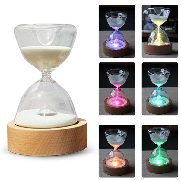 Frendorf | TimelessGlow - Elegante LED Sanduhr-Nachtlampe mit Fernbedienung