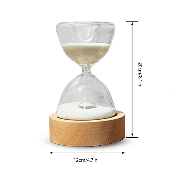 Frendorf | TimelessGlow - Elegante LED Sanduhr-Nachtlampe mit Fernbedienung