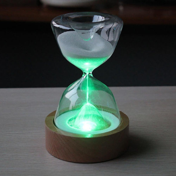Frendorf | TimelessGlow - Elegante LED Sanduhr-Nachtlampe mit Fernbedienung