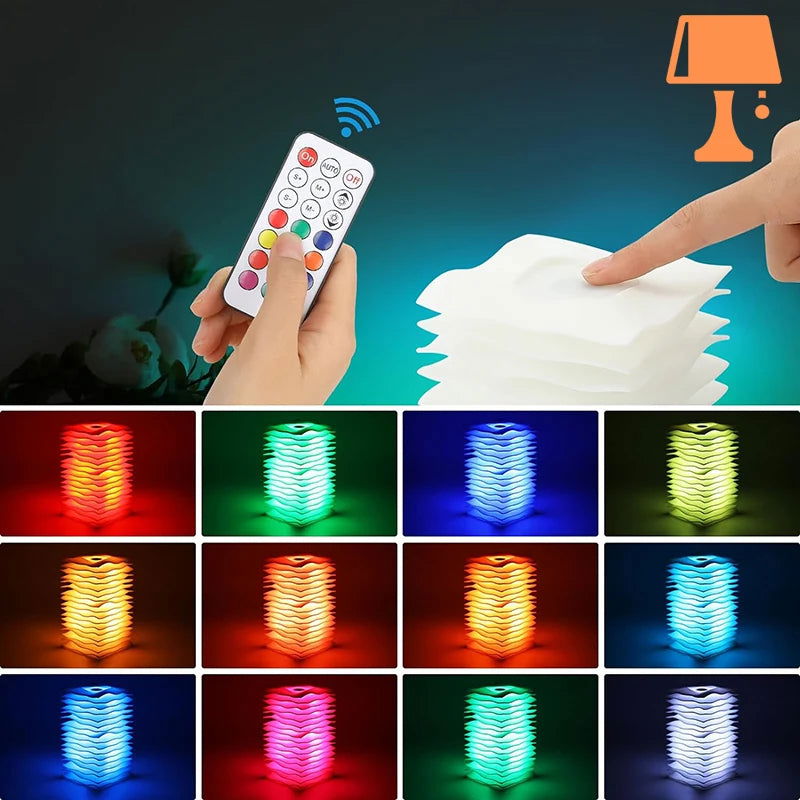 Frendorf | WaveGlow - Künstlerische Wellenmusterlampe mit Fernbedienung