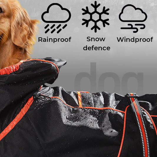 Große Hund Outdoor-Jacke wasserdicht verstellbarer Hunderegenmantel