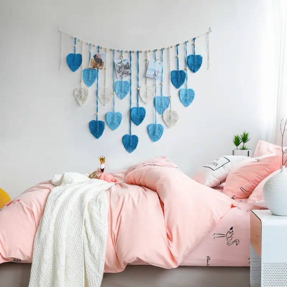 Frendorf | Blatt-Themen Makramee Wanddeko