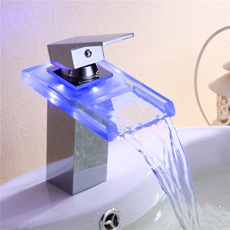 Frendorf | AquaNova LED Wasserhahn | Farbwechsel nach Wassertemperatur | Modernes Design | Langlebig & Sicher