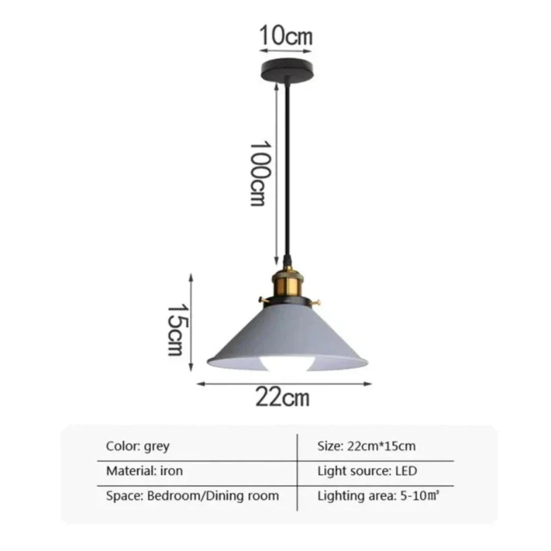 Modern trifft - LED Industrie Horn Pendelleuchte