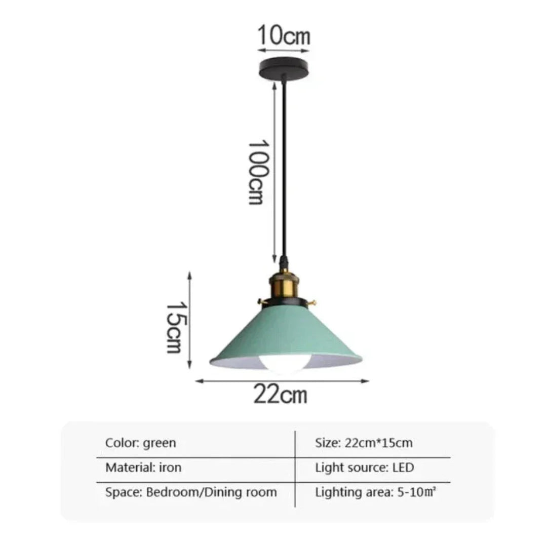 Modern trifft - LED Industrie Horn Pendelleuchte