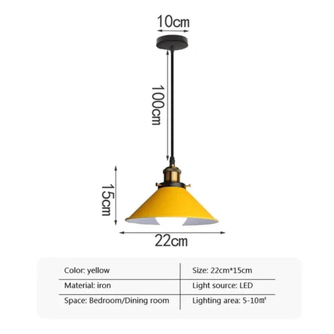 Modern trifft - LED Industrie Horn Pendelleuchte