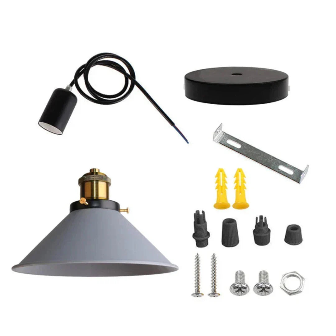 Modern trifft - LED Industrie Horn Pendelleuchte