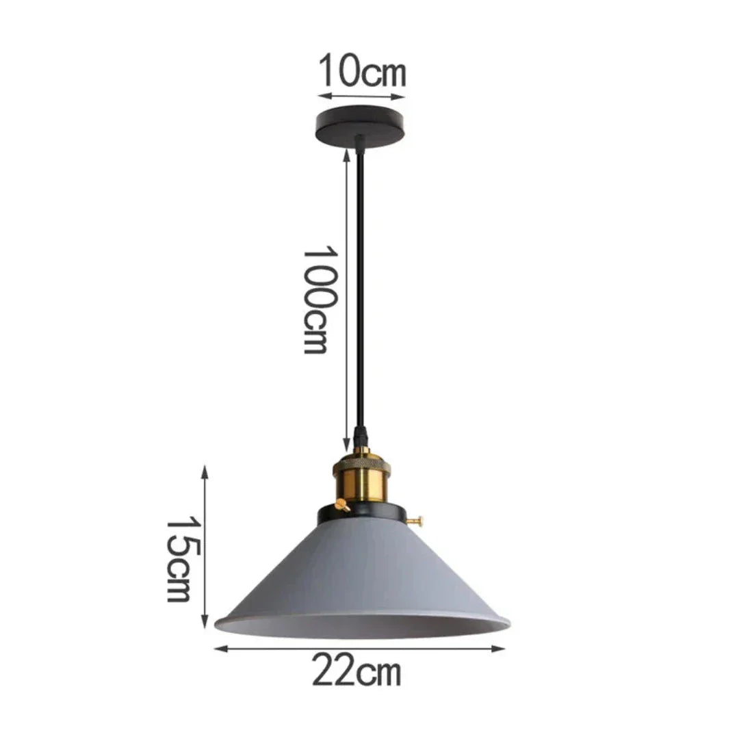 Modern trifft - LED Industrie Horn Pendelleuchte