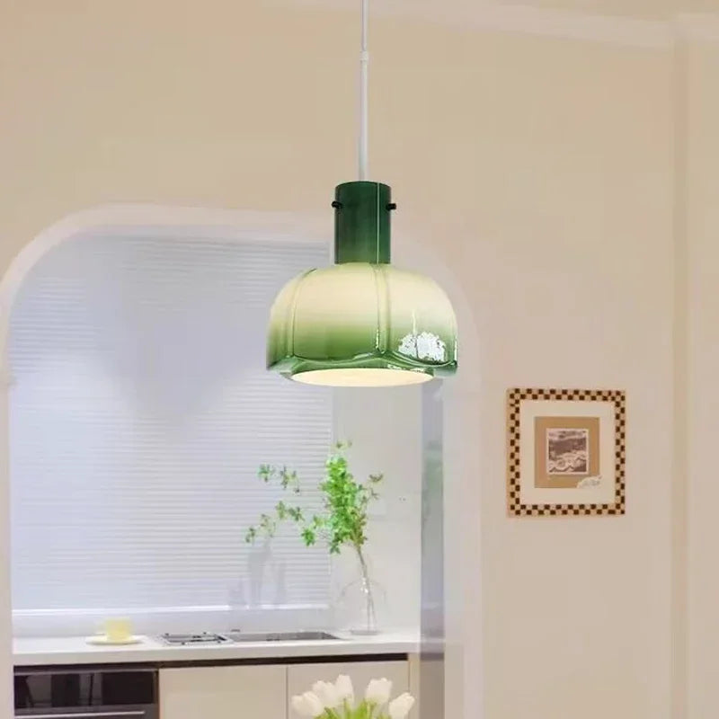 Frendorf | GlacierGlow LED Pendelleuchte Glas | Nordic Design | Energieeffizient | Dimmbare Beleuchtung | Moderne Hängelampe