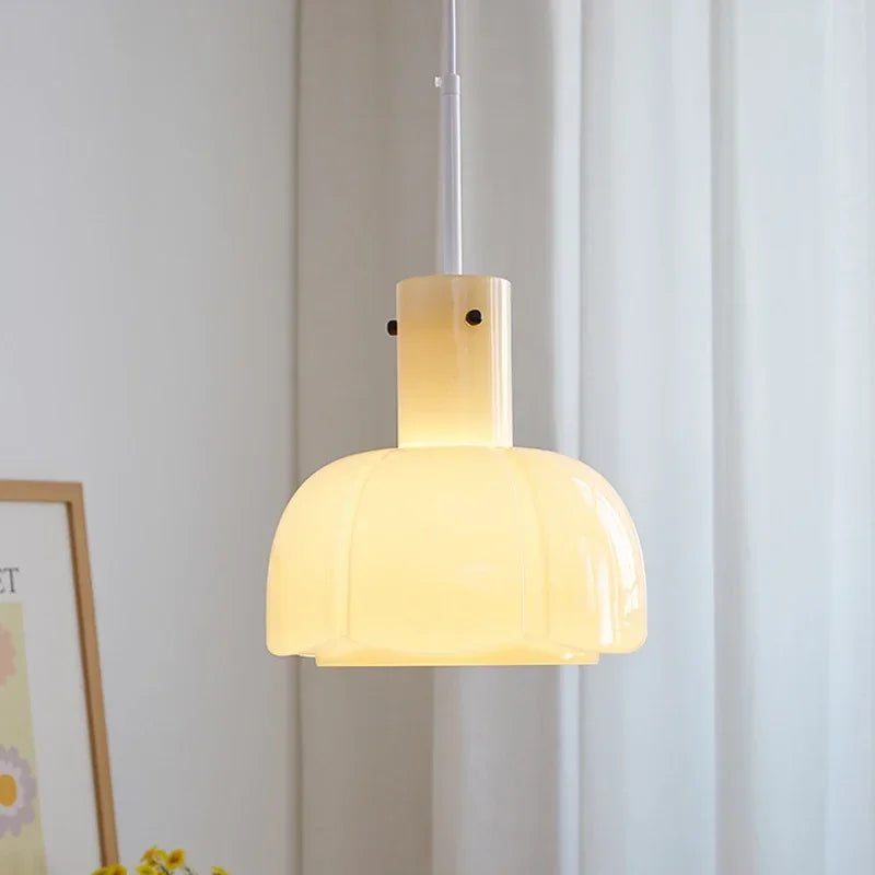 Frendorf | GlacierGlow LED Pendelleuchte Glas | Nordic Design | Energieeffizient | Dimmbare Beleuchtung | Moderne Hängelampe