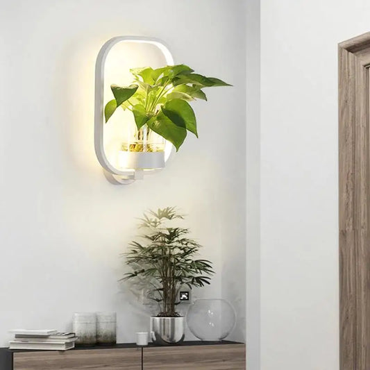 LuminaireSconce Pflanzen Wandlampe | Einzigartige Beleuchtung mit grünen Akzenten