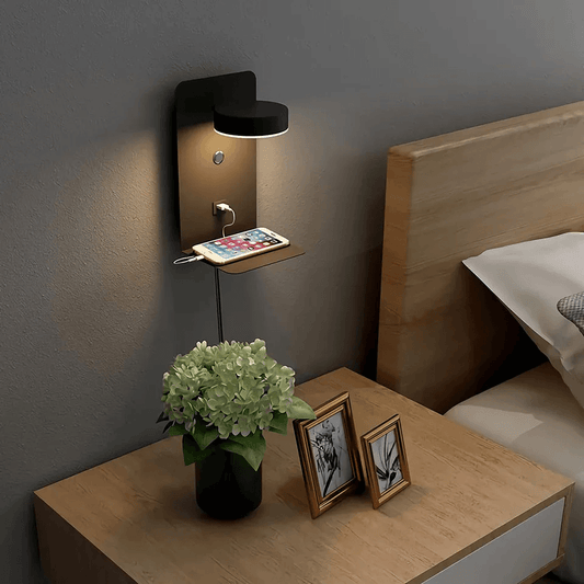 Nachtlampe mit Ladegerät - BrightHub - 330° drehbar - Ladestation