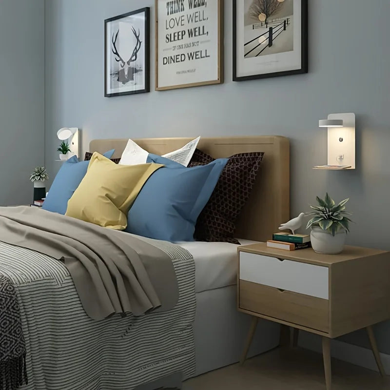 Frendorf | LustroLite Minimal Wandleuchte | Modernes Design | LED Beleuchtung | Elegante Wandlampe für Wohnzimmer und Schlafzimmer