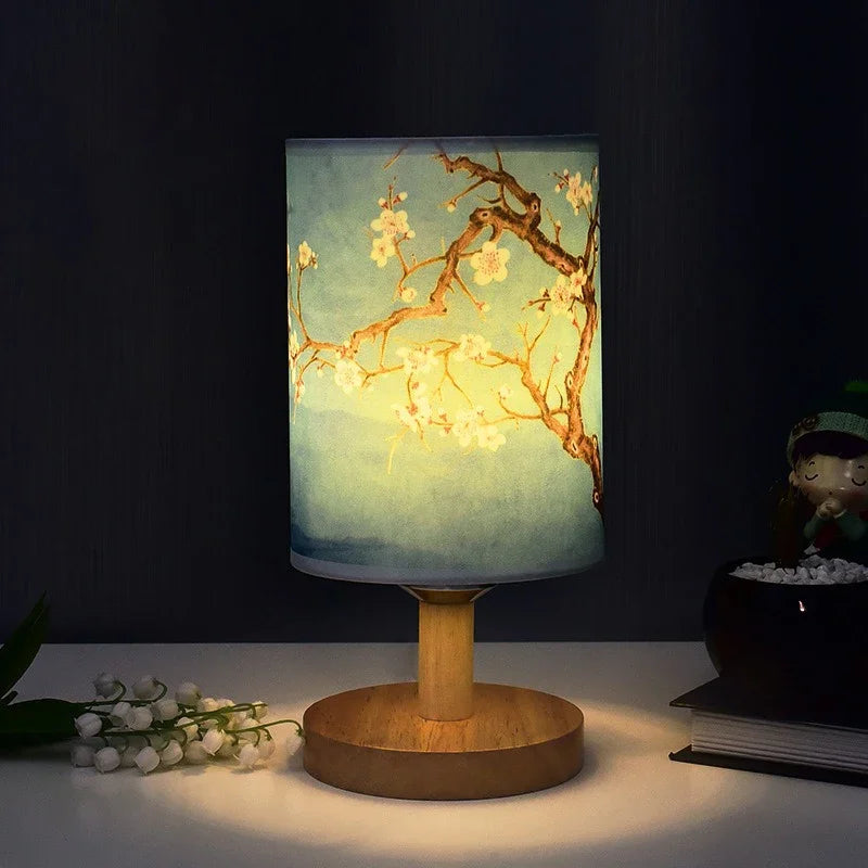 Japanische Lampe - Rosenlampe - Dimmbar - Nachtlampe