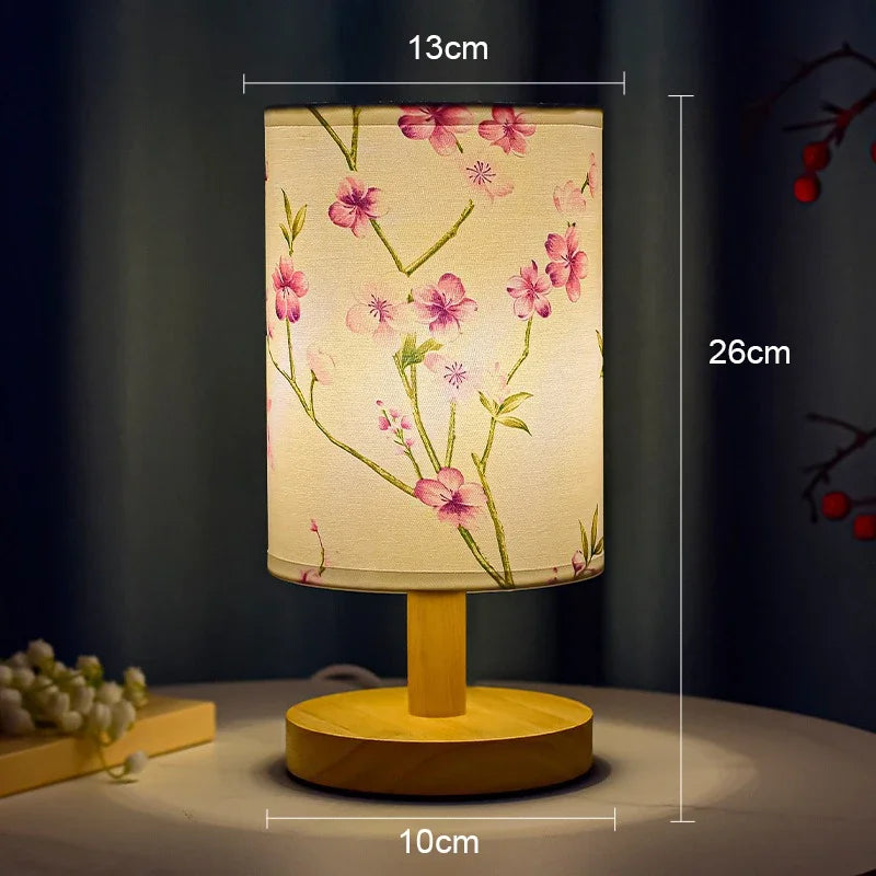 Japanische Lampe - Rosenlampe - Dimmbar - Nachtlampe