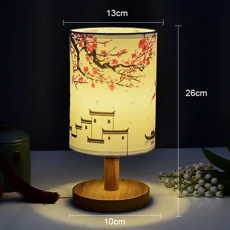 Japanische Lampe - Rosenlampe - Dimmbar - Nachtlampe