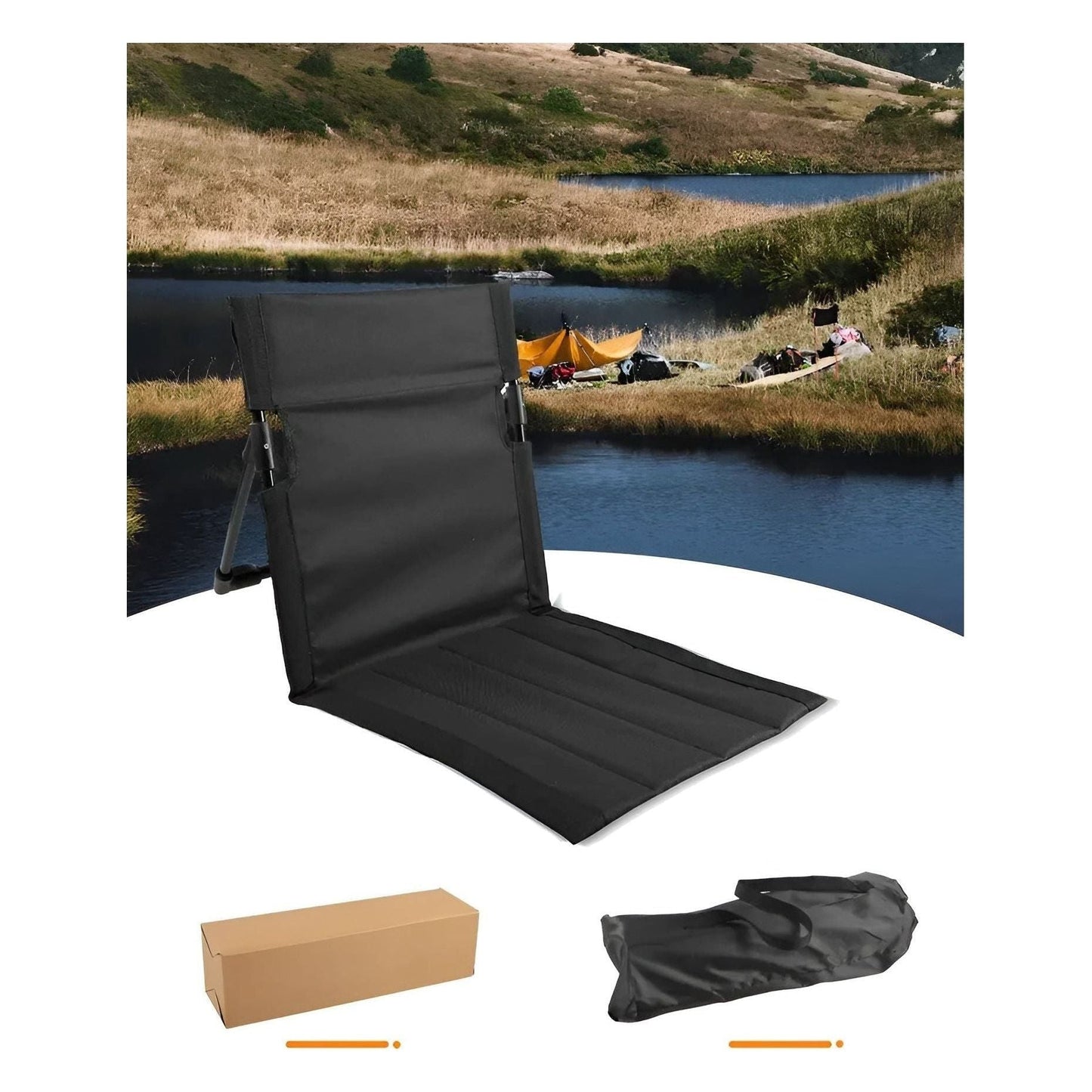 Frendorf | CampRelax Zusammenklappbarer Outdoor-Stuhl – Leichtgewicht Sitzgelegenheiten