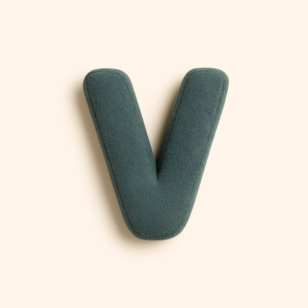 Frendorf | Personalisierter Buchstaben-Wurfkissen für das Sofa