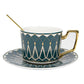 Quadratische A Retro-Muster Kaffeetasse