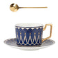 Quadratische A Retro-Muster Kaffeetasse