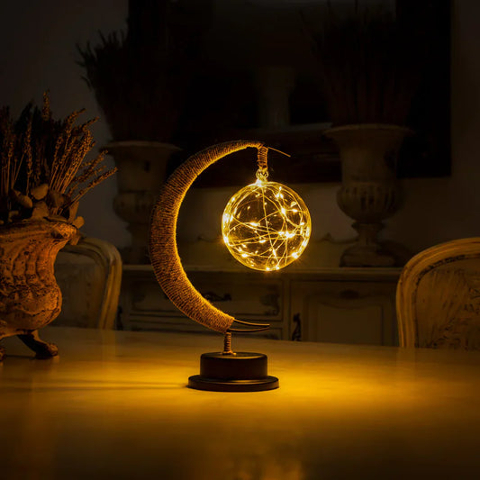 Frendorf | LunarGlow Magische Mondlampe | LED Stimmungslicht | 3D-Druck Design | Dekorative Beleuchtung für Zuhause