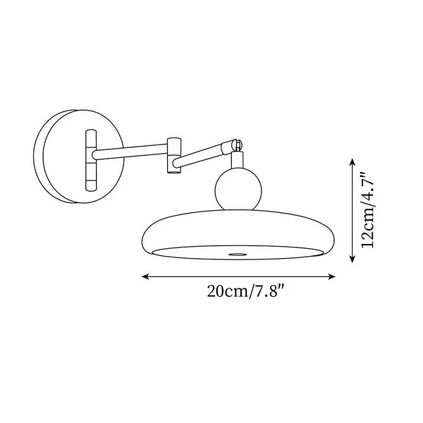 Frendorf | AuraNest Wandleuchte für Schlafzimmer | Modernes Design | Stimmungslicht | Dekorative Beleuchtung für Zuhause